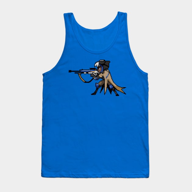 Overwatch - 16-Bit Ana Tank Top by wyckedguitarist